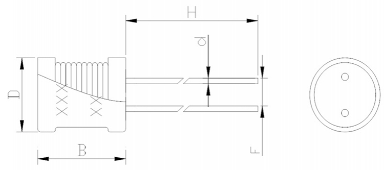 Inductancia fija radial