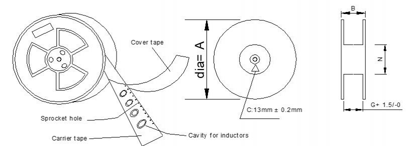 Inductor de potencia SMD, serie LSMT