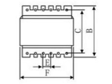 Transformador de líneas, series EE/EI/EF/EEL