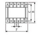 Transformador de líneas, series EER/ERL/ETD