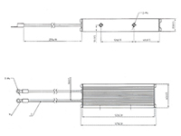 Resistencia de aluminio, serie RX19B