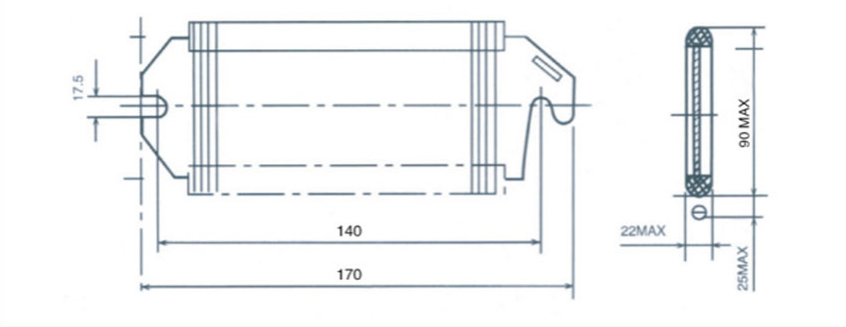 Resistor bobinado tipo lámina, serie ZB5