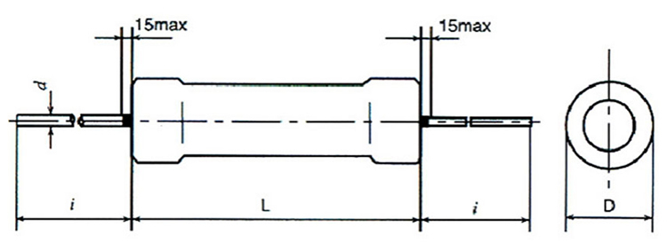 Resistencia de película de óxido metálico, serie RJY