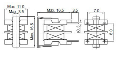 Choques de modo común, serie UF
