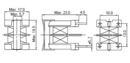 Choques de modo común, serie UF

